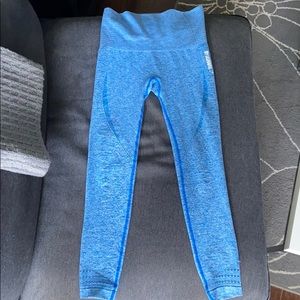 Gymshark Blue Marl Seamless Leggings S